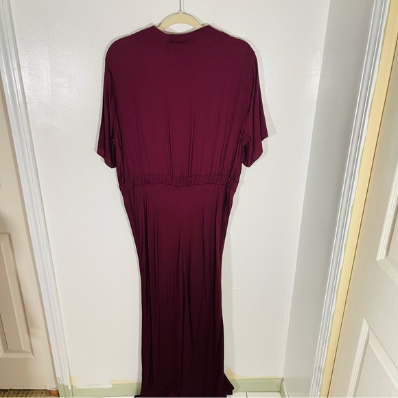 Reformation Danika Midi Dress Prune Red Size 1X - Picture 9 of 9